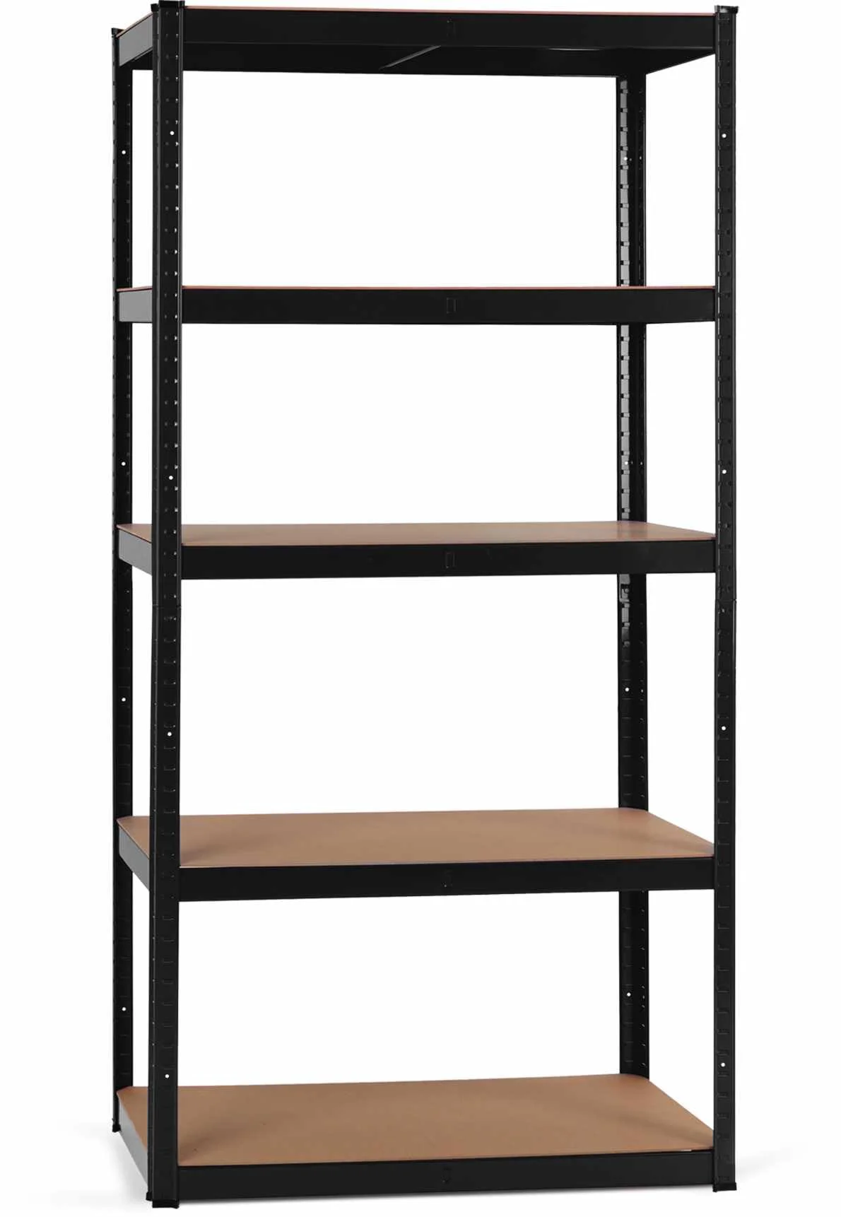 Stagecaptain HR-175 BK Heavyrack Lagerregal - 5 variabel montierbare Böden - Lackierte Metallkonstruktion - auch als Werkbank umbaubar - Tragkraft pro Boden: 175 kg - Tragkraft gesamt 875 kg - Schwarz
