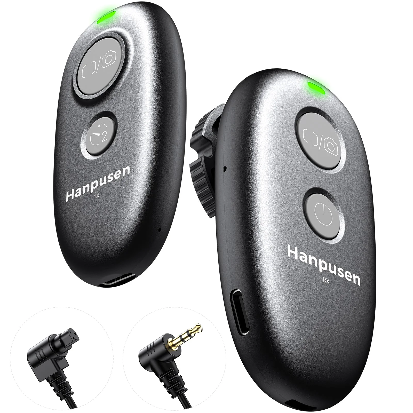 Wiederaufladbarer kabelloser Fernauslöser & Kamera-Fernbedienung für Canon | für Canon R6 Mark II/T7/T6/T5/T7i/R8/R100/R5/R10/R6/R7/R50 V/5D Mark IV/R/RP/90D/80D/70D/T8i/SL3, Keine Einwegbatterien nötig