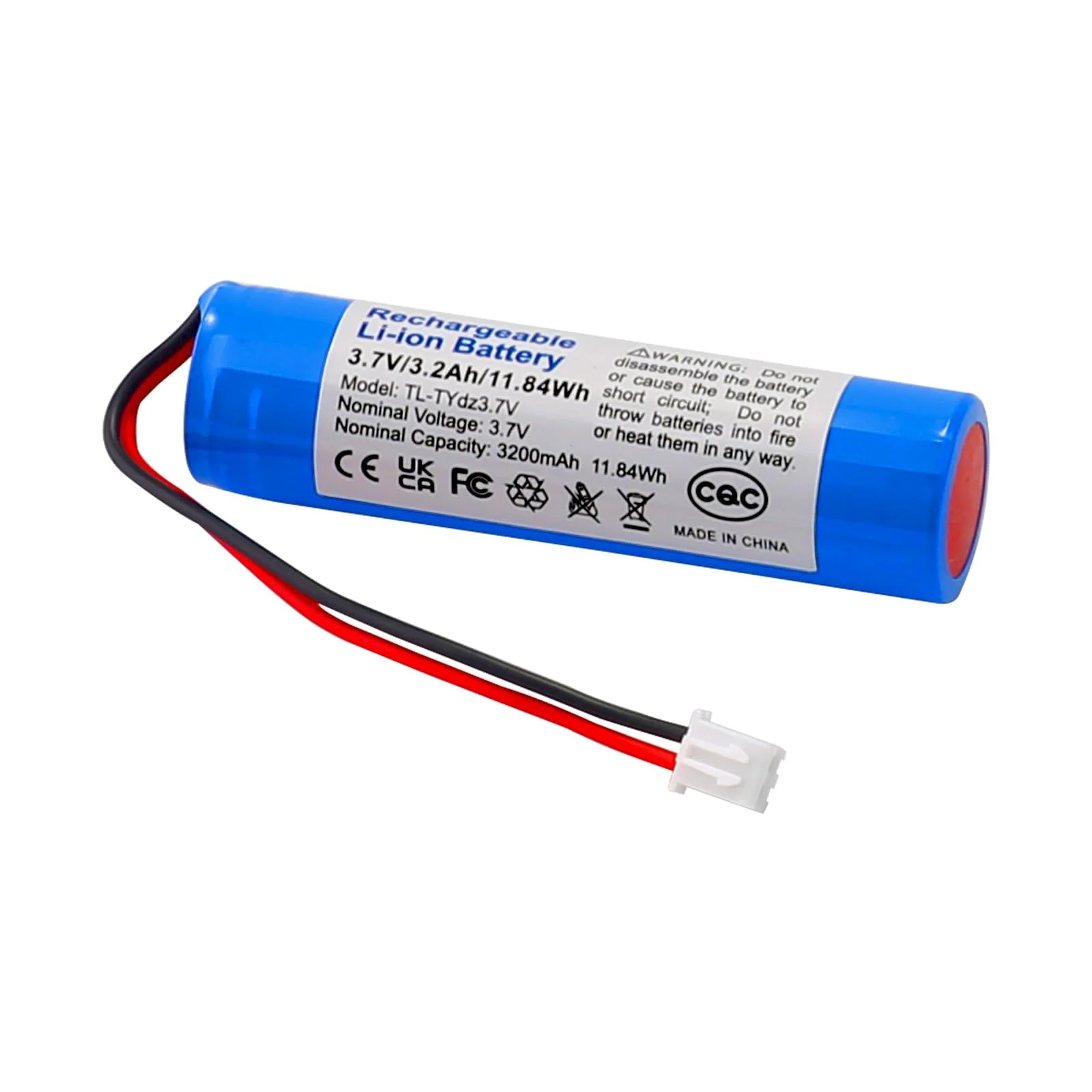 3,7V 3200mAh wiederaufladbarer Batterien Li-ion Akku PH2.0 XH2.54 Anschluss (1pcs（3200mAh XH2.54）)