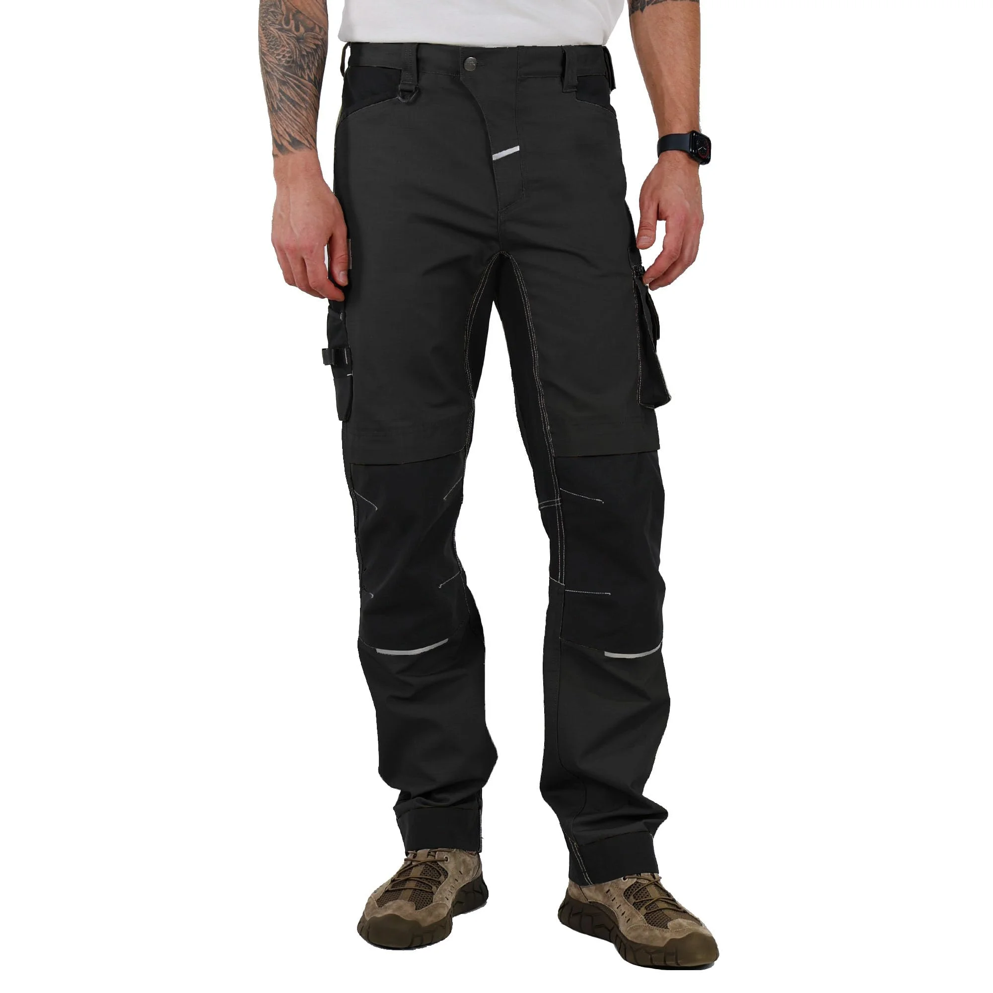 CALECARPEN Arbeitshose Herren – Männer Work Pants Men Stretch Arbeitskleidung Kochhose Cordura Ripstop Alltag & Arbeit