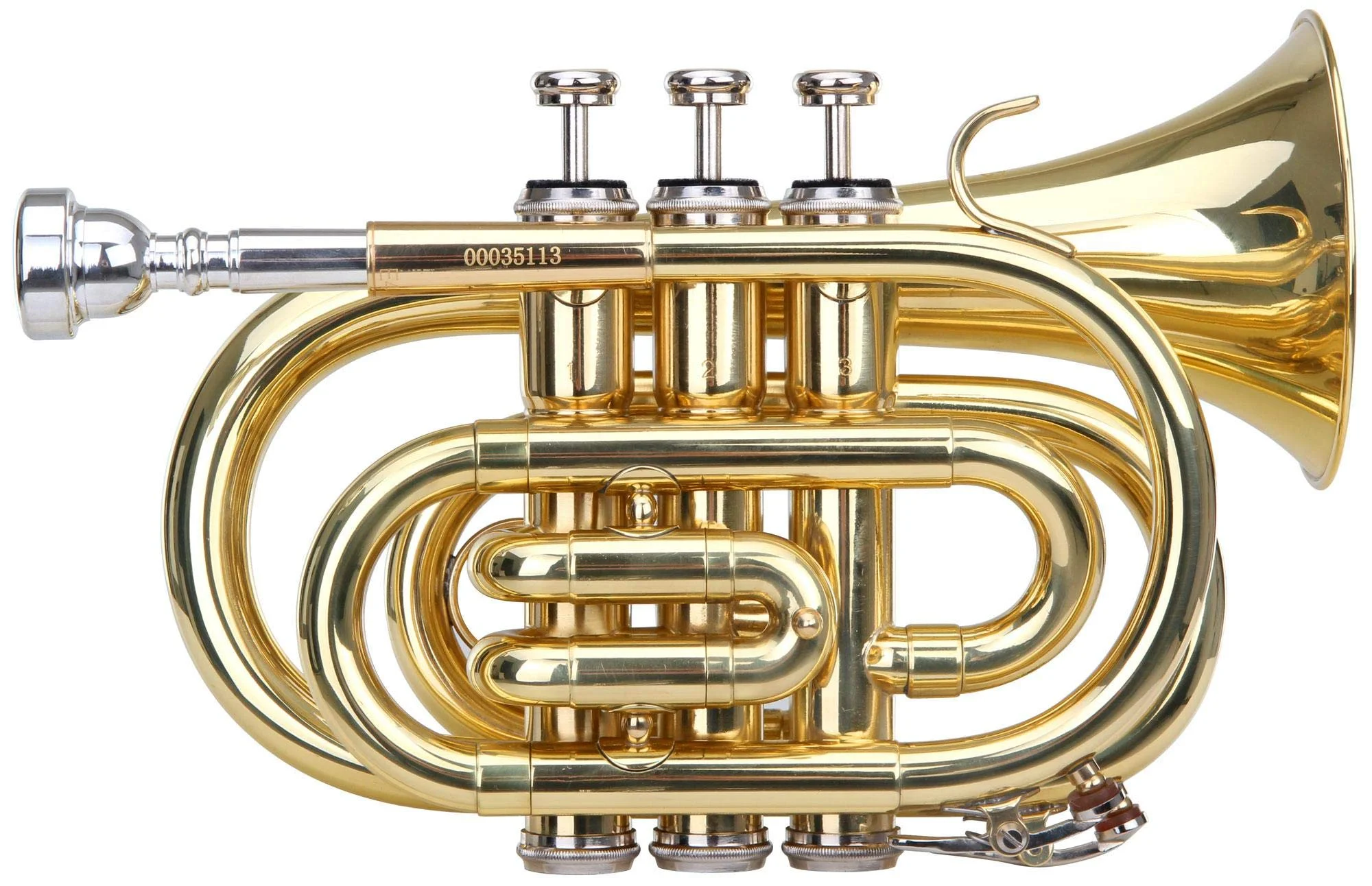 Classic Cantabile Brass TT-400 Bb-Taschentrompete, Material: Messing | Durchmesser Schallbecher: 93 mm, Bohrung: 11, 8 mm, Stimmung: Bb, Farbe: klar lackiert, Inkl. Leichtkoffer, Mundstück, Koffer