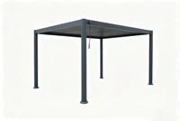 Alu-Pergola mit verstellbaren Lamellen ca. 300 × 390 × 230 cm - Anthrazit