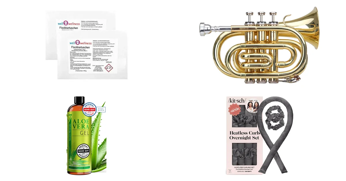Top-Angebote bei Amazon: well2wellness Flockkartuschen 2,0 und Classic Cantabile Brass