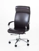 Bürostuhl mit gepolsterter  Armlehne - Braun