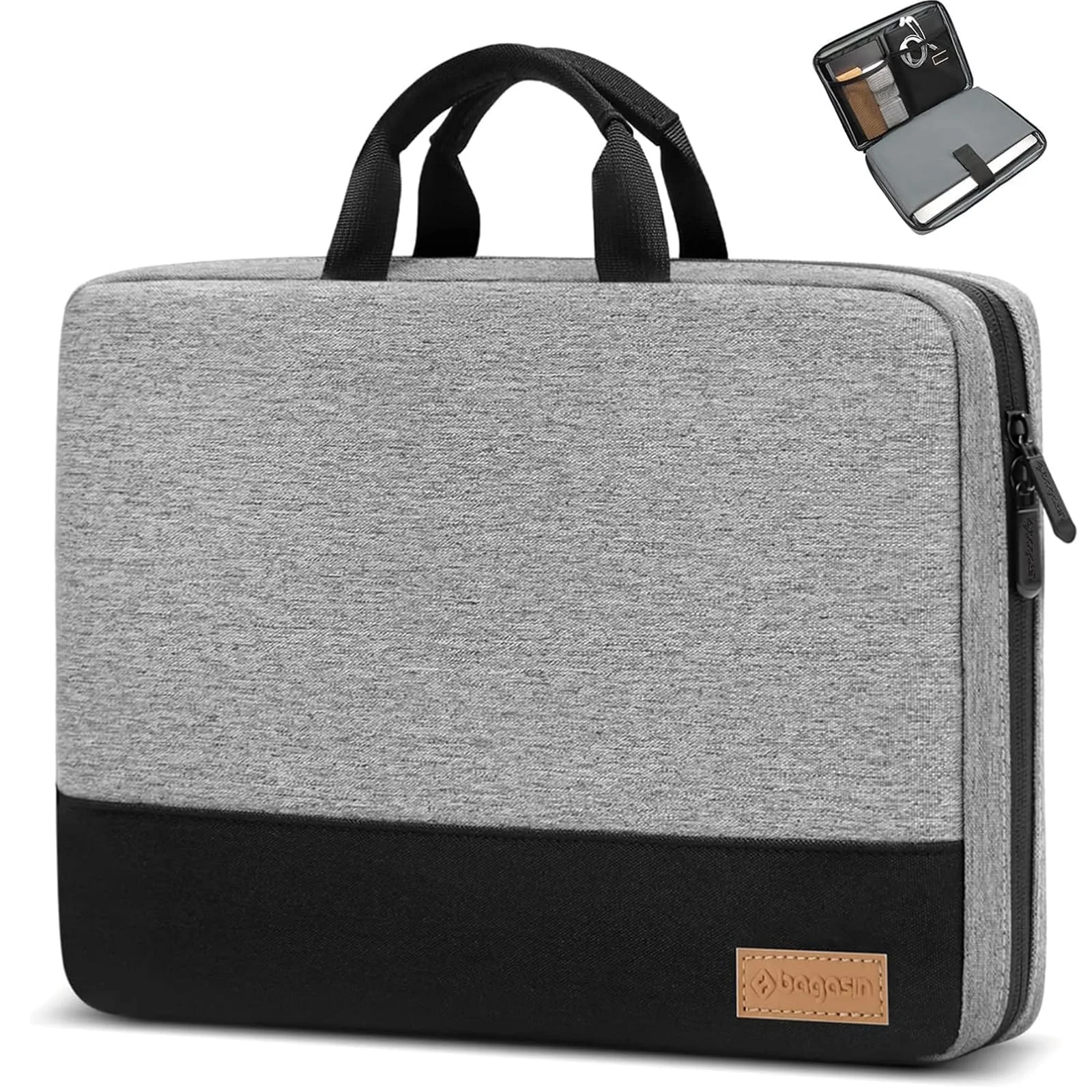 Bagasin Laptop Hülle Tasche, 15,6 17,3 14 13,3 12 Zoll TSA Laptoptasche Schutzhülle Sleeve Wasserdicht mit 4-lagigem Schutz, Computer Tragetasche für MacBook, HP, Dell, Lenovo, Asus Notebook