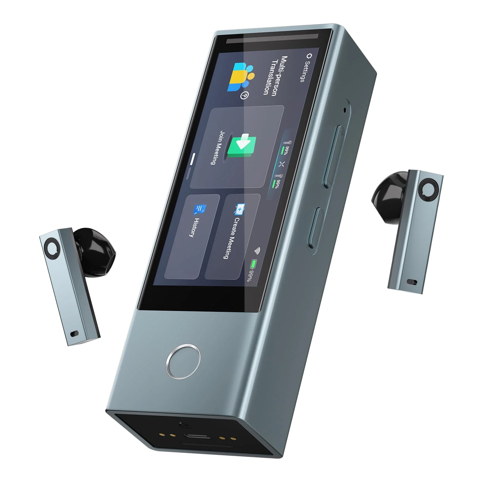 Timekettle X1 Meeting Interpreter Hub – KI-Übersetzer ohne App & Abo, kostenlose Lifetime-Updates, 52 Sprachen, Simultanübersetzung für Meetings