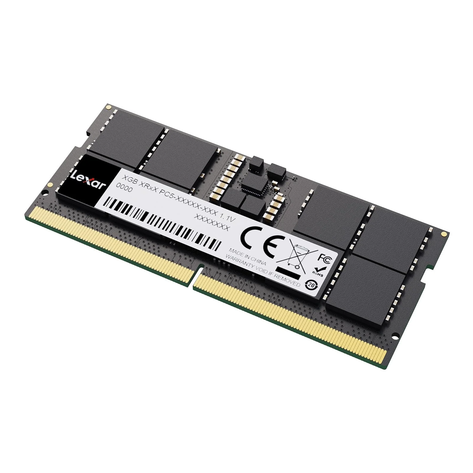 Lexar SODIMM 24GB DDR5 RAM 5600MHz CL46, 262pin DDR5 SODIMM Laptop RAM, Hochleistungs-Gaming DRAM SO-DIMM für Laptop Speicher/All-in-One Intel NUC mini-PC, 1.1V, CL46-45-45-90