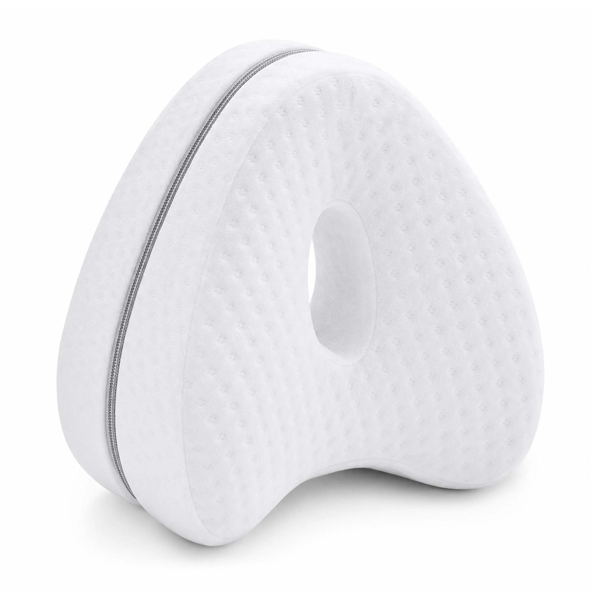 LAPONO Kniekissen für Seitenschläfer, orthopädisches Beinkissen zum Schlafen aus Memory Foam, Seitenschläferkissen Knie ohne Schlaufe, Lagerungskissen für Beine und Hüfte, Abnehmbarer Bezug, Oeko-TEX