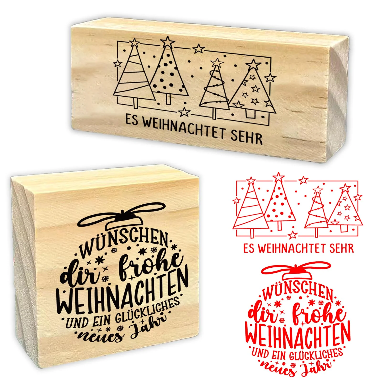 Frohe Weihnachten Schriftzug Holzstempel Für Karten, Anhänger | Weihnachtsstempel Holz, Scrapbooking Und Weihnachtsbasteln