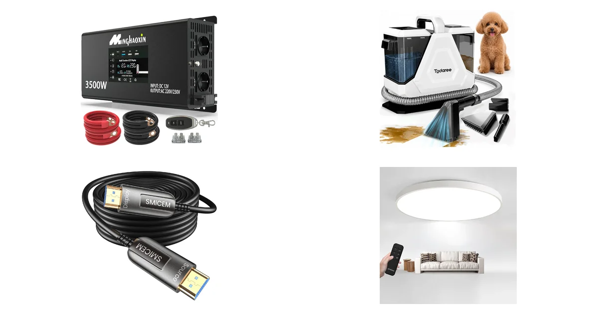 Minghaoxin 3500W/7000W Wechselrichter 12V auf 230V Blitzangebot 07.09.2026