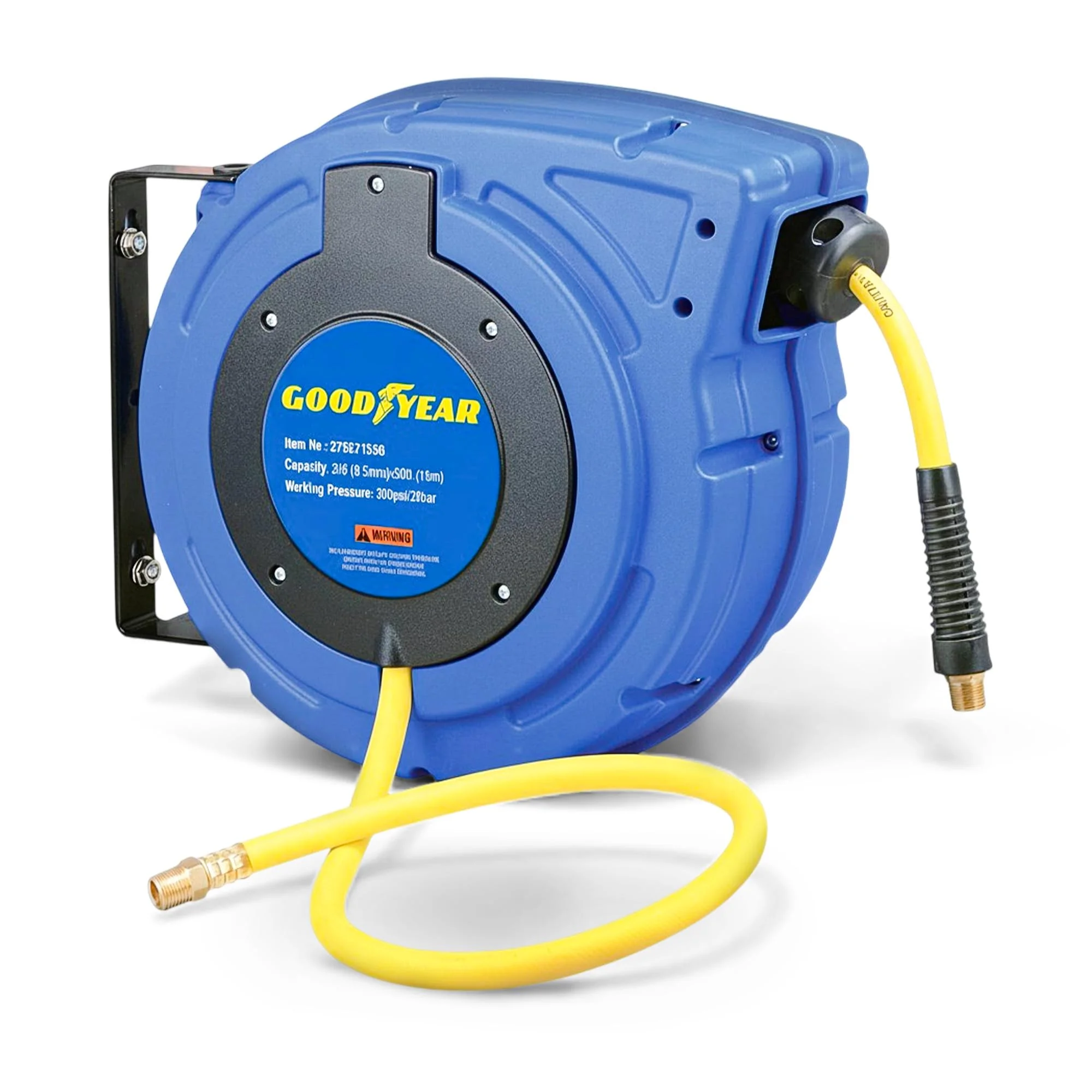 Goodyear 27527153g Enclosed einziehbare air Compressor/Wasser schlauchaufroller mit 3/8 in. x 50 ft. hybrid Polymer-Schlauch, max. 300psi