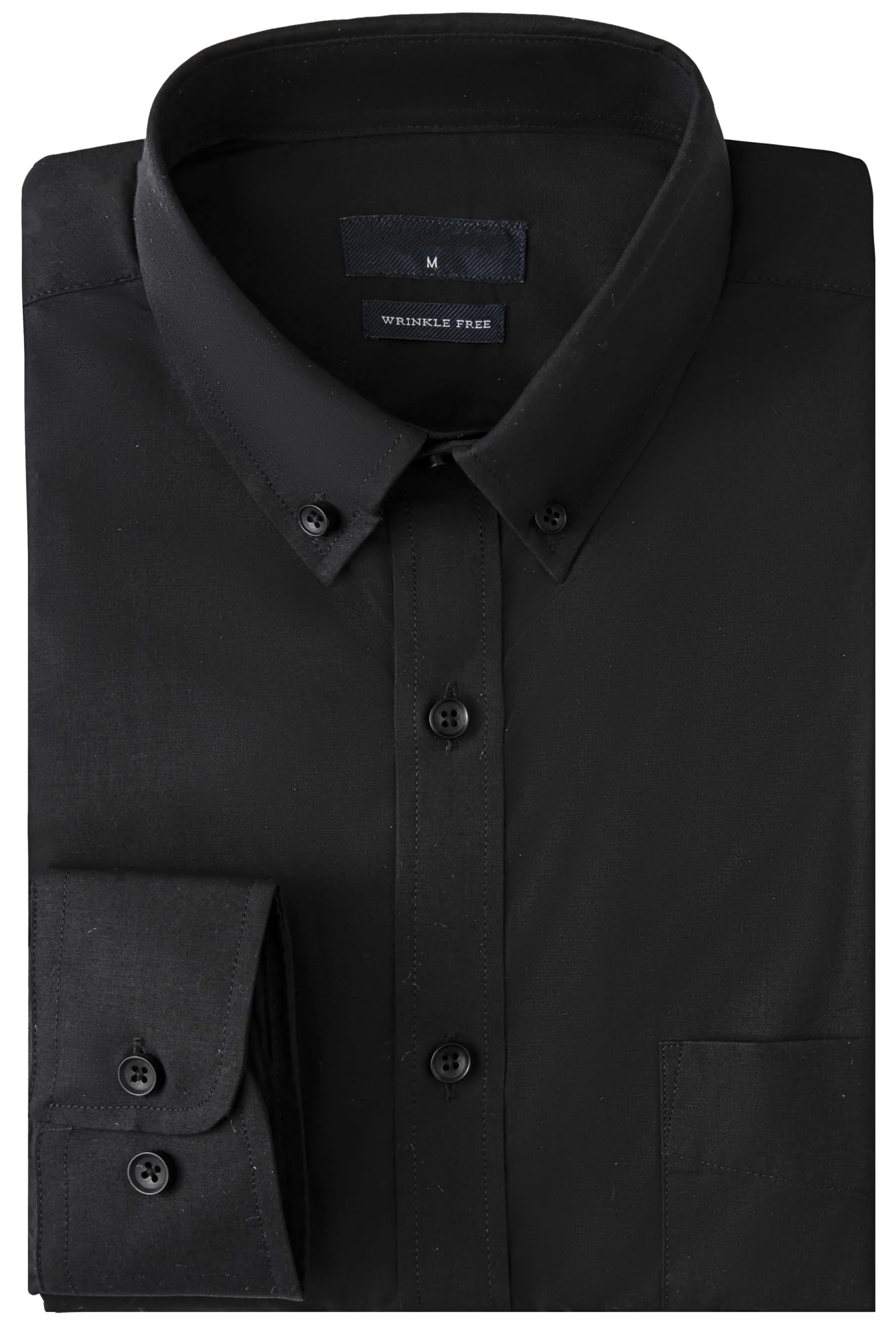 Meewasin Herren Hemd Langarm Knitterfreies Business Regular Fit Button Down Kragen Pflegeleicht Büro und Freizeit