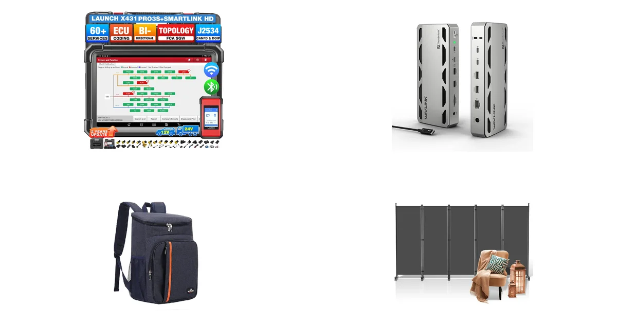 Top-Produkte Blitzangebot am 08.09.2026: LAUNCH X431 Pro3S+ und WAVLINK Thunderbolt 5