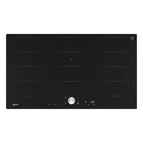 NEFF T69PTX4L0, N 90, Induktionskochfeld autarkes Glaskeramik-Kochfeld 90 cm breit, Twist Pad, Flex Induction, Home Connect, Smart Hood Automatic, flächenbündig, Schwarz