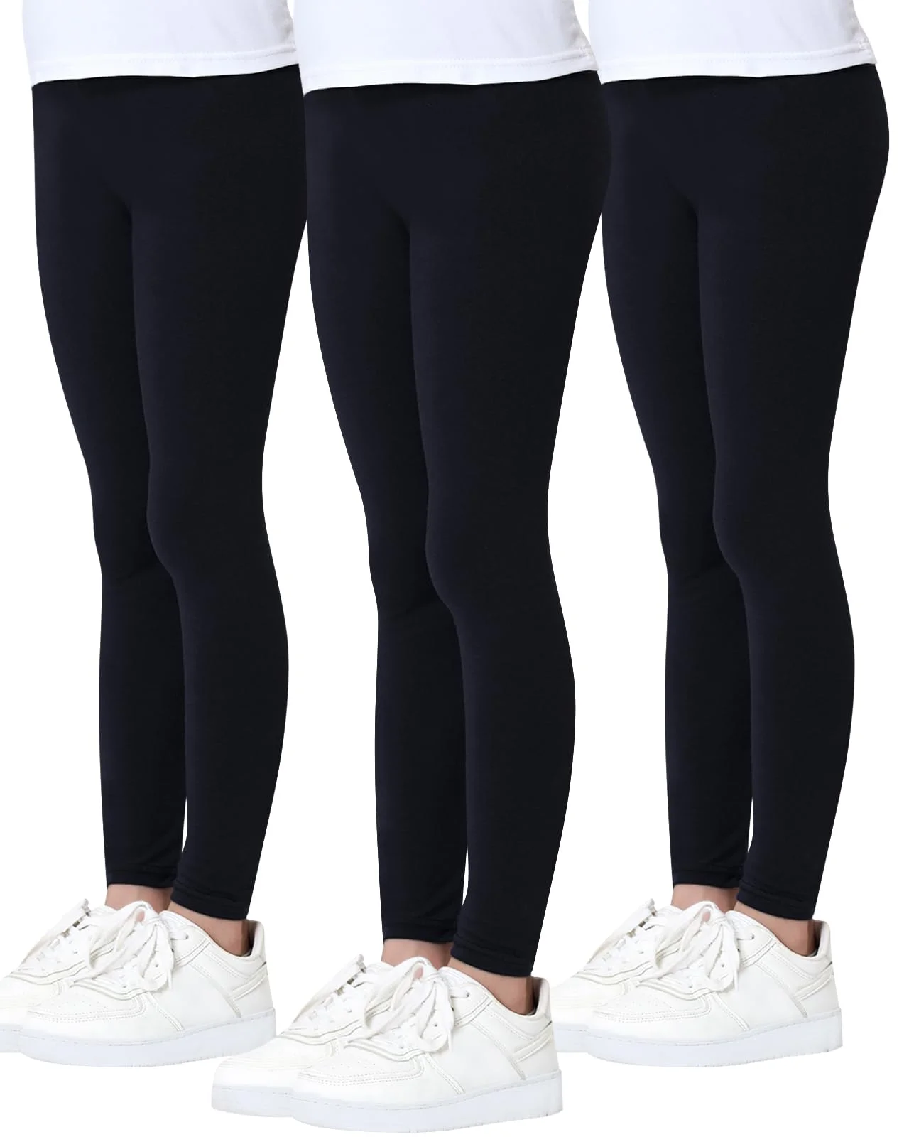 Charmi Mädchen Leggings Sport Baumwoll Hosen 3er-Pack