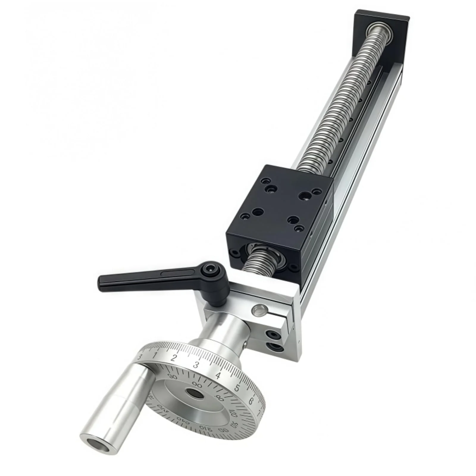 TOSEASTARS LinearfüHrung mit Handrad 300mm Effektive CNC SFU1605 Kugelumlaufspindel Mini Schiebe Lineartisch Hochpräziser für DIY X Y Achse Fräser Graviermaschine Industrielle Werkzeugmaschinen