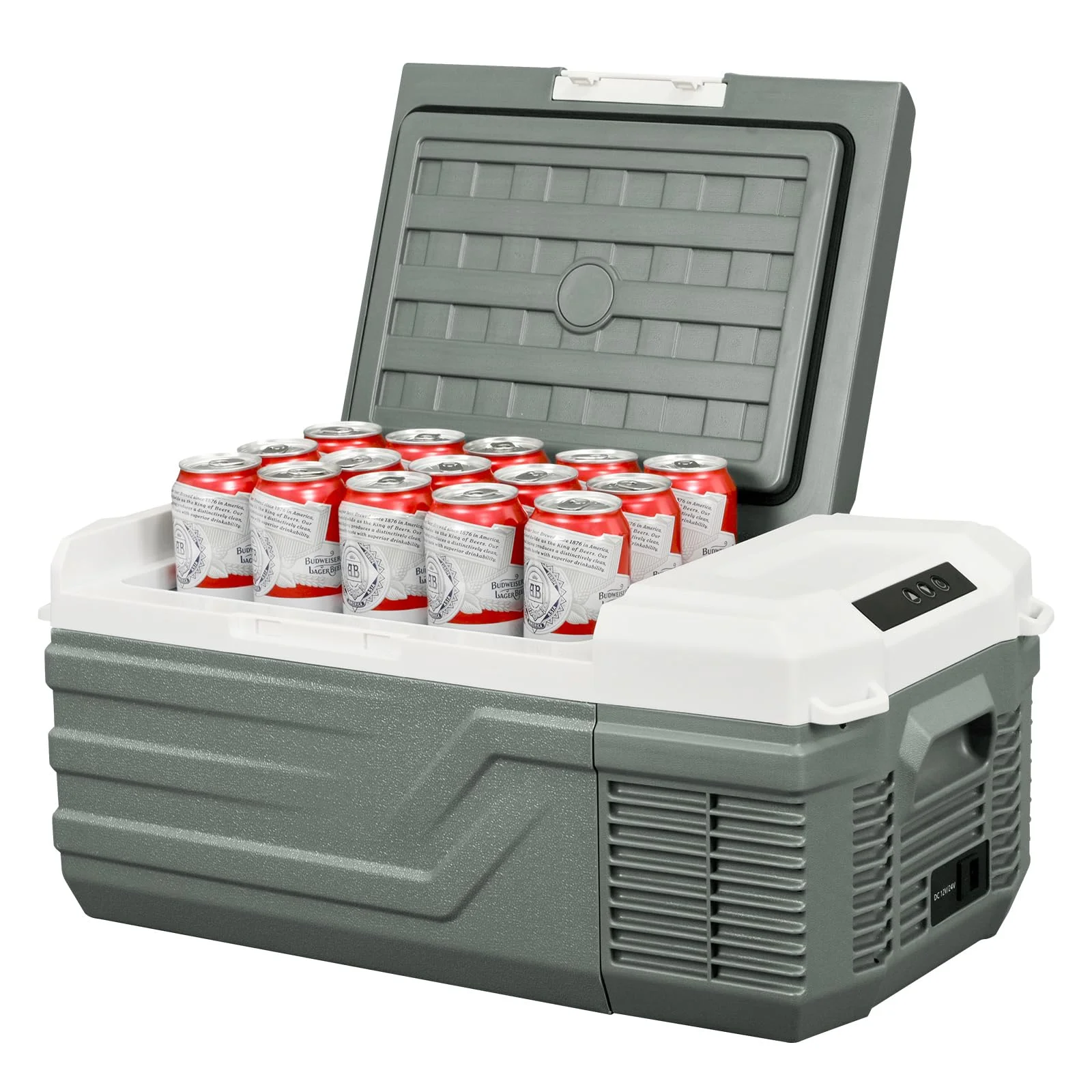 Alpicool NL15 15 L tragbare Kompressor-Autokühlung | 12V/24V DC und 100-240V AC für Autos, Wohnmobile, Wohnwagen, Lastkraftwagen und Hausgebrauch, -20°C bis 20°C