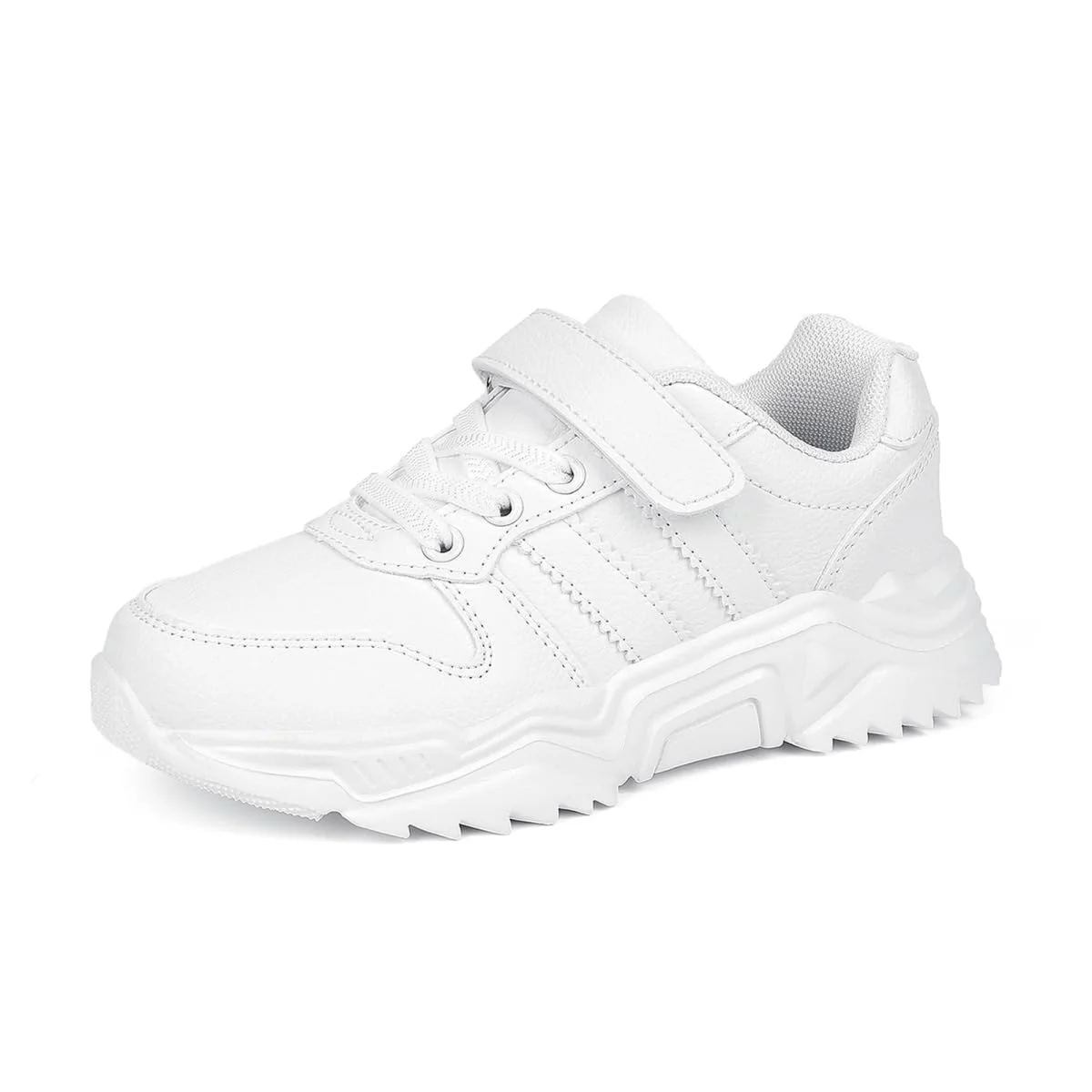 DVTENI Unisex Kinder Weiß Jungen Mädchen Tennisschuhe Kinder Schulschuhe | Jugendliche Outdoor Freizeitschuhe Rutschfeste Laufschuhe Sportschuhe(Kleinkinder/Kinder/Größere Kinder)