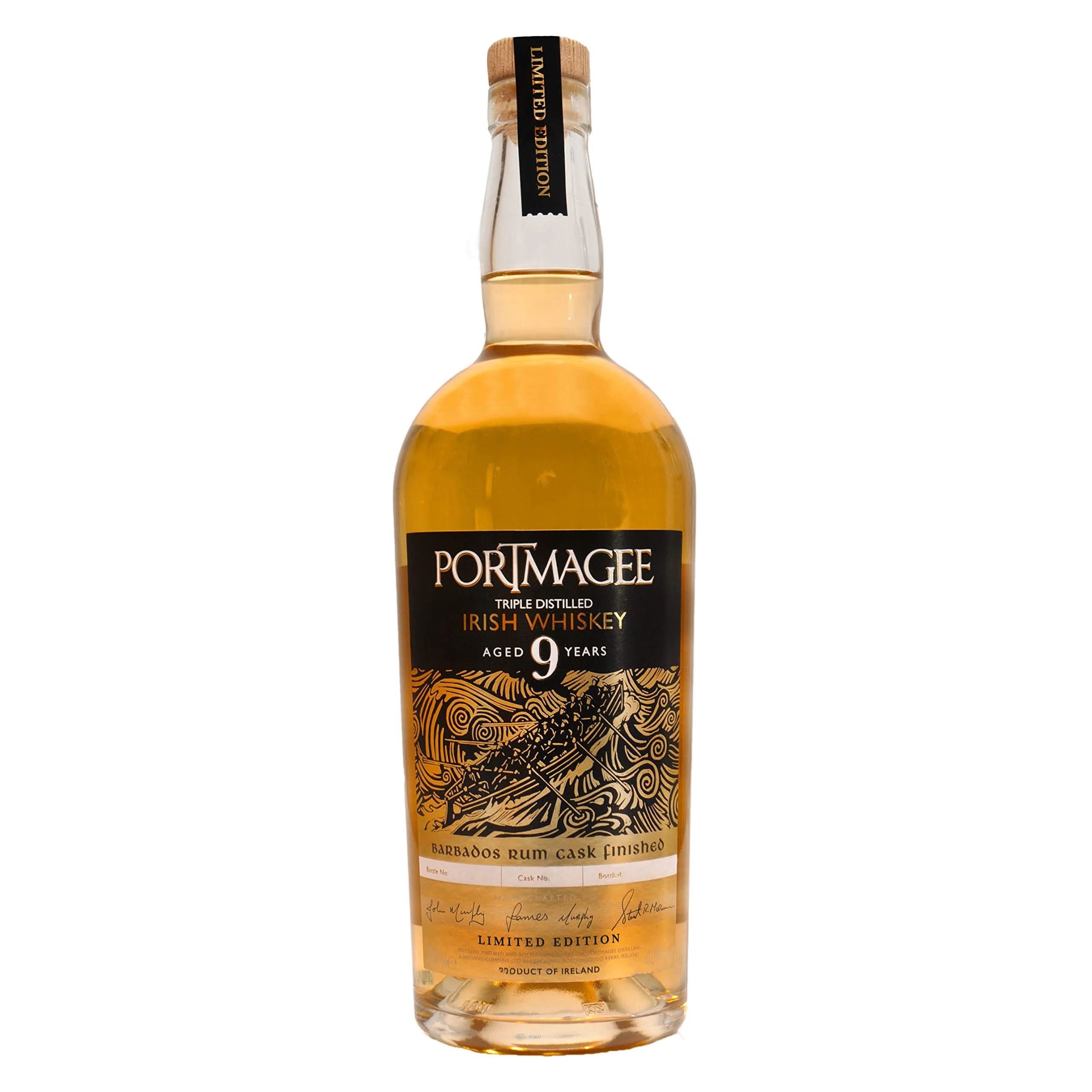 Portmagee Triple Distilled Irish Whiskey – Aged 9 Years I PREMIUM WHISKEY LIMITIERT AUF 333 FLASCHEN PRO FASSFREIGABE I Cask I Single Malt & Single Grain Blended I 40% Alk.