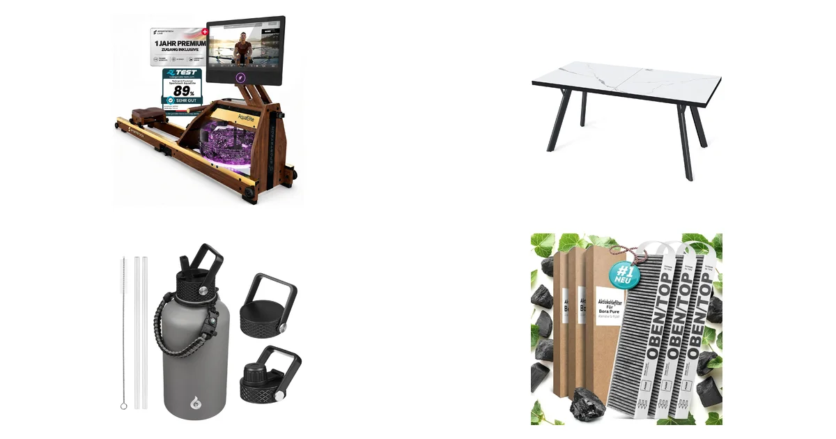 Sportstech AquaElite Wasser-Rudergerät für zu Hause bei Amazon am 11.09.2026