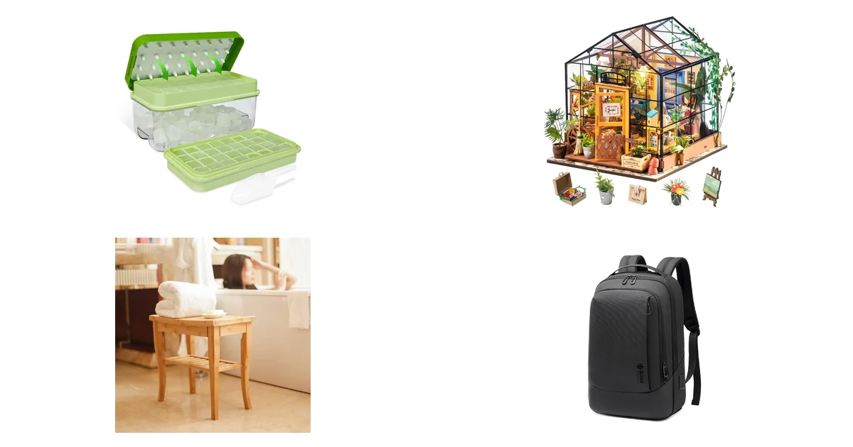 Ice Trays for Freezer mit Deckel und Behälter + Rolife Miniaturhaus am 11.09.2026