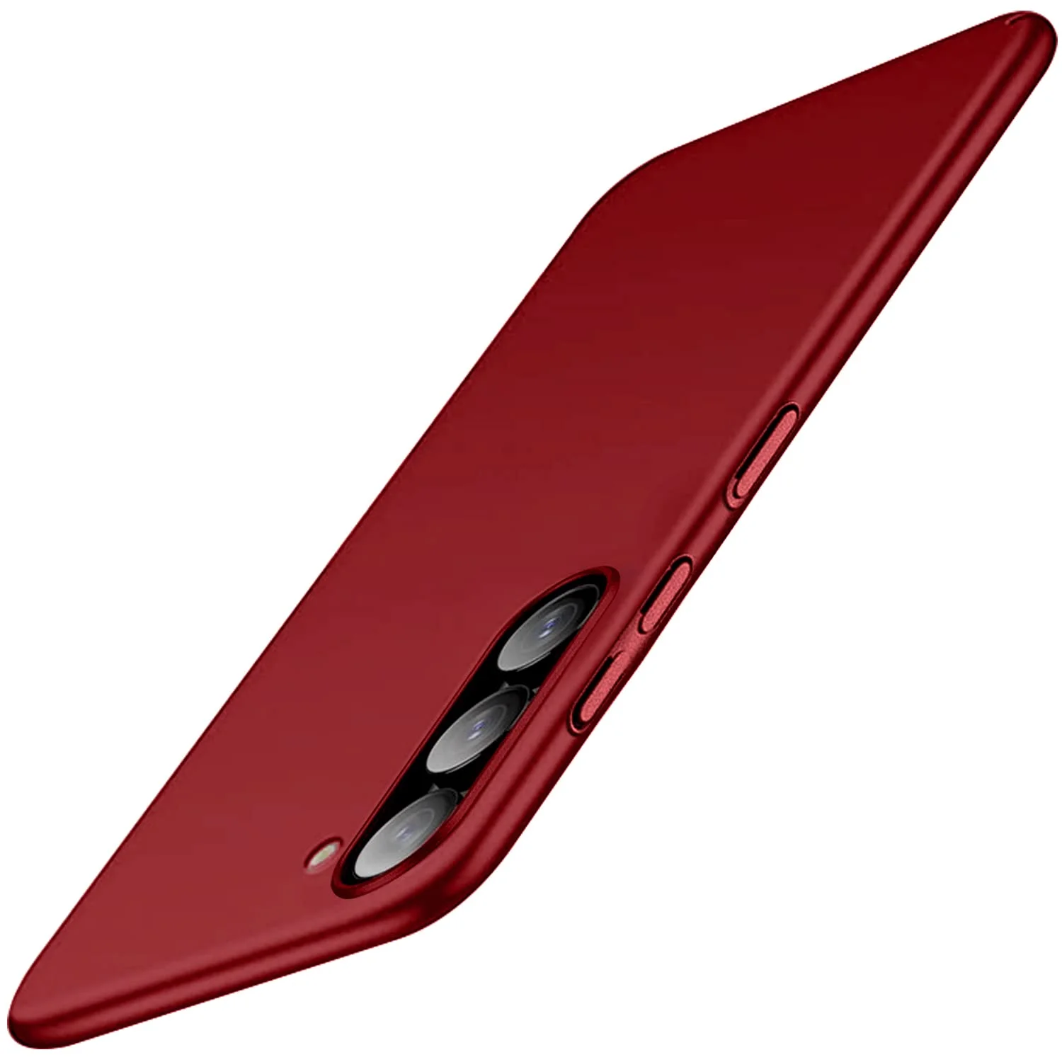 Samsung Galaxy S23 Plus Hülle, Ultra Dünn Matte Handyhülle Slim Schutzhülle Kratzschutz Stoßfest Cover Anti-Rutsch Bumper Case Für Samsung Galaxy S23 Plus Hardcase 6.6" Rot