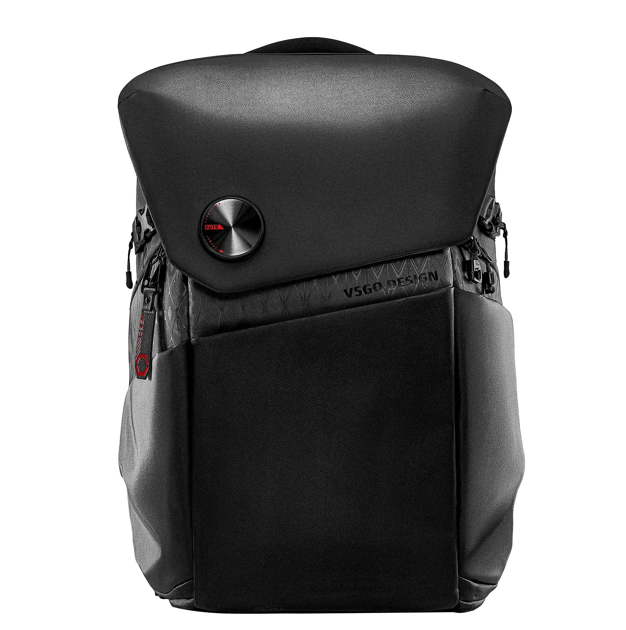 VSGO 25L Kamerarucksack, Magnetverschluss, schneller Zugriff, Profi-Tasche | Magnetverschluss für schnellen Zugriff, Wasserdichter professioneller Kamerarucksack, Canon Fujifilm Nikon, 17,3-Zoll-Laptop